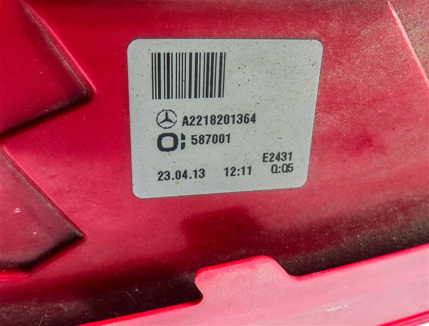 Thumbnail 6: 2010-2013 MERCEDES S-CLASS (W221) LEFT DRIVER REAR TAILLIGHT BRAKE LIGHT LAMP