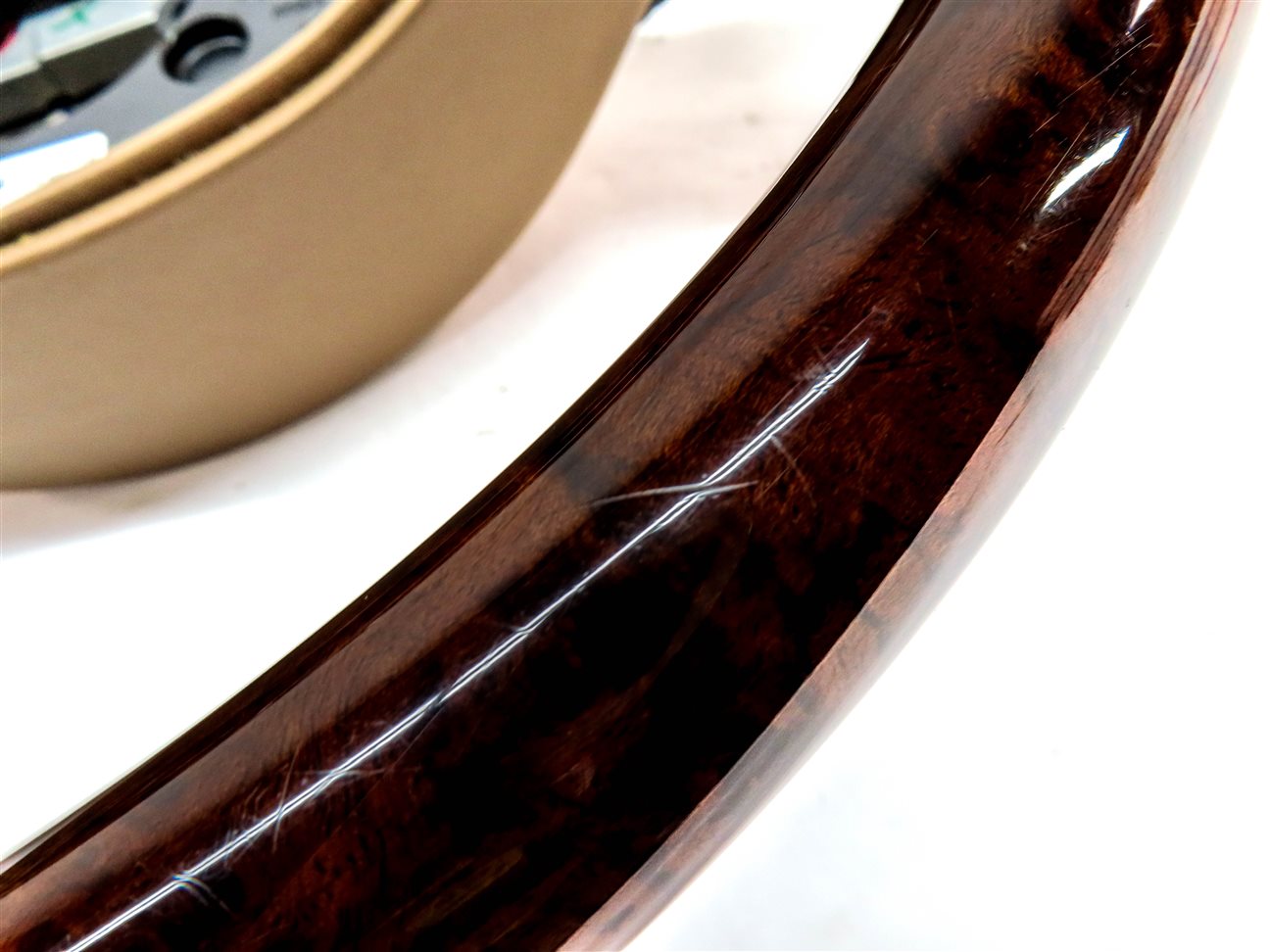 Thumbnail 11: 10-13 MERCEDES S CLASS W221 4 SPOKE STEERING WHEEL WALNUT WOOD & LEATHER (Brown)