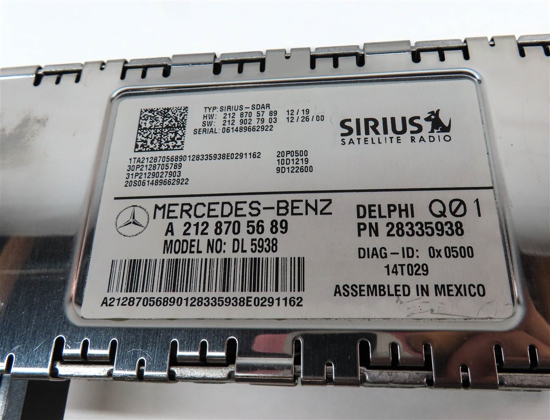 Thumbnail 4: 13-16 MERCEDES C300 C350 E300 E350 E550 GL350 GL450 SIRIUS SATELLITE MODULE