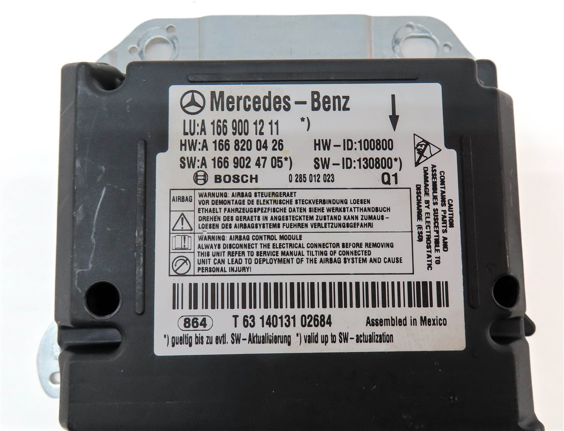 Thumbnail 4: 2013-2014 MERCEDES G550 G63 GL350 GL450 GL550 ML350 ML550 ML63 SRS BAG MODULE