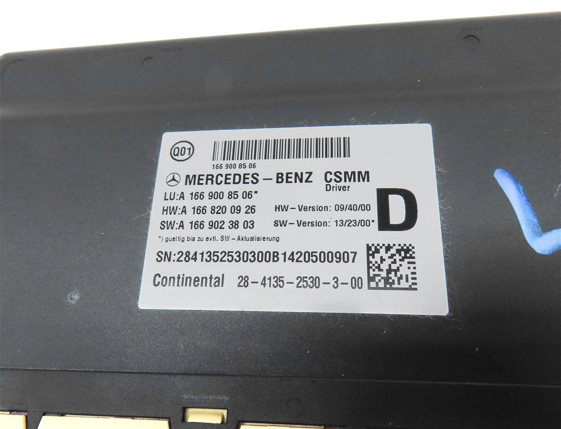 Thumbnail 4: 2014 MERCEDES GL450 (X166) FRONT LEFT DRIVER SEAT CONTROL MODULE