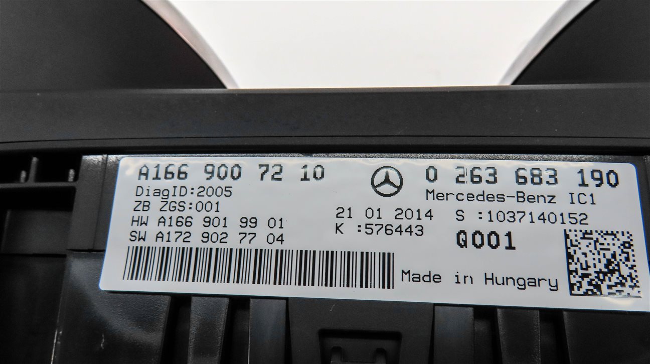 Thumbnail 7: 2014 MERCEDES GL450 GL550 ML350 ML550 (W166 X166) SPEEDOMETER w/ ADAPTIVE CRUISE