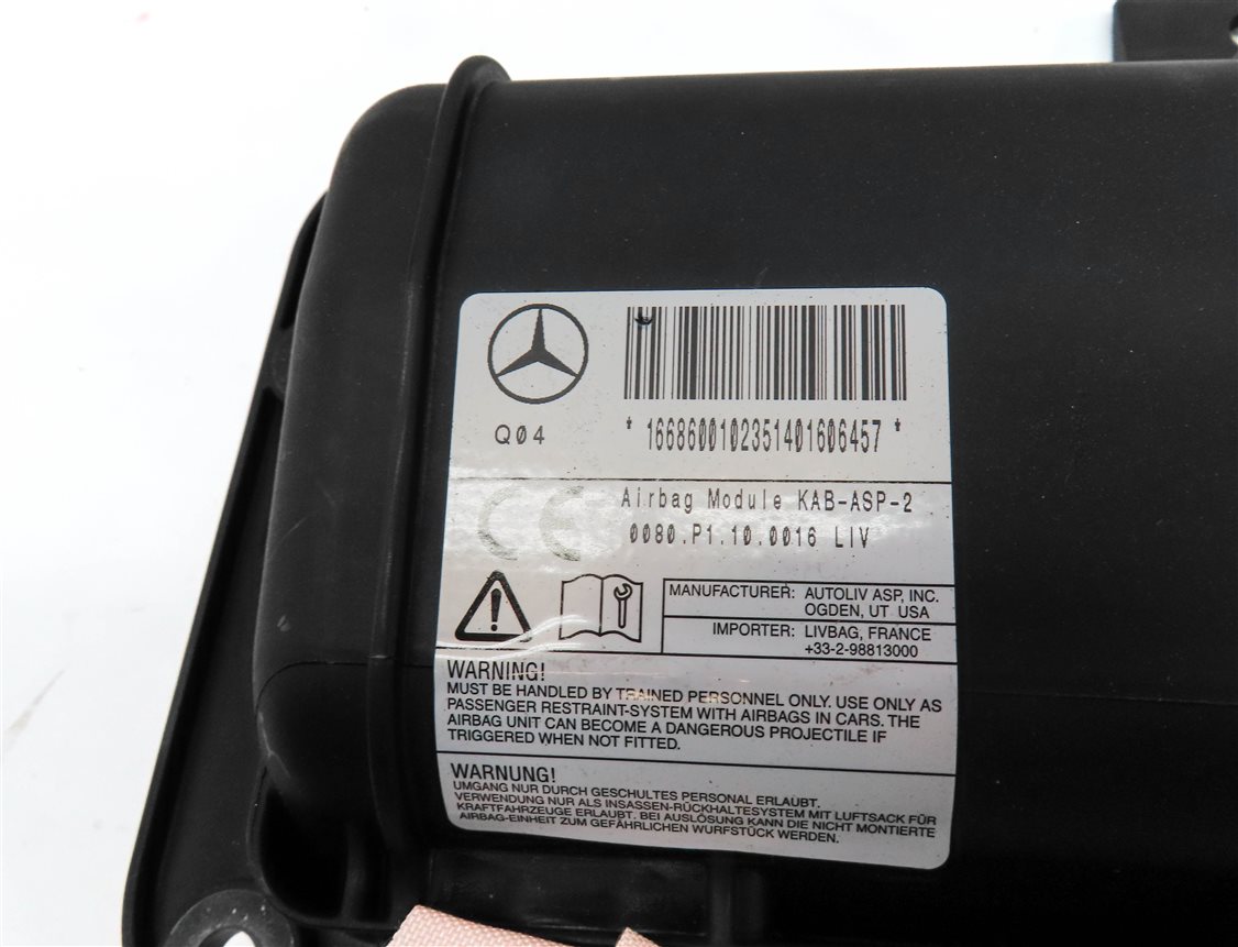 Thumbnail 6: 12-19 MERCEDES GL350 GL450 GL550 ML350 ML550 GLE (W166 X166) DRIVER KNEE AIRBAG