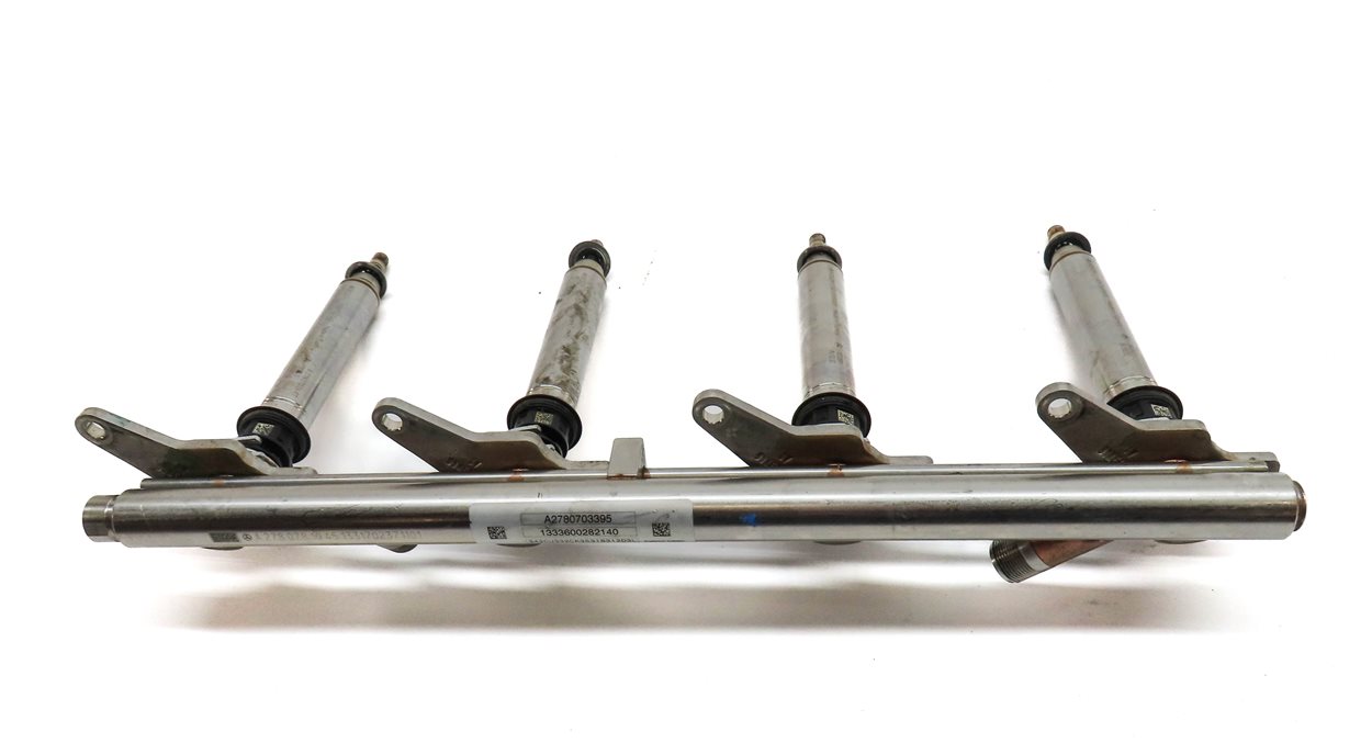 Thumbnail 7: 2014 MERCEDES GL450 (X166) 4.6L ENGINE FUEL INJECTOR SET/8  w/ FUEL RAILS