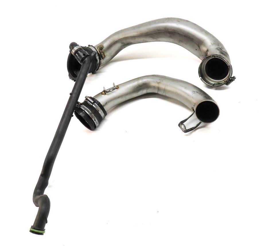 Thumbnail 2: 14 MERCEDES GL450 (X166) 4.6L RIGHT PASSENGER ENGINE AIR INTAKE PIPE HOSE SET/2