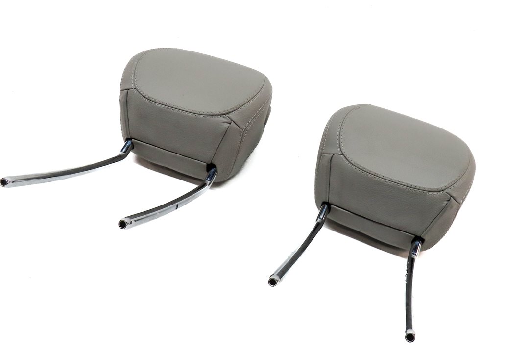12-14 MERCEDES ML GL (X166 W166) FRONT LEFT & RIGHT SEAT HEADREST SET 2 (Gray)