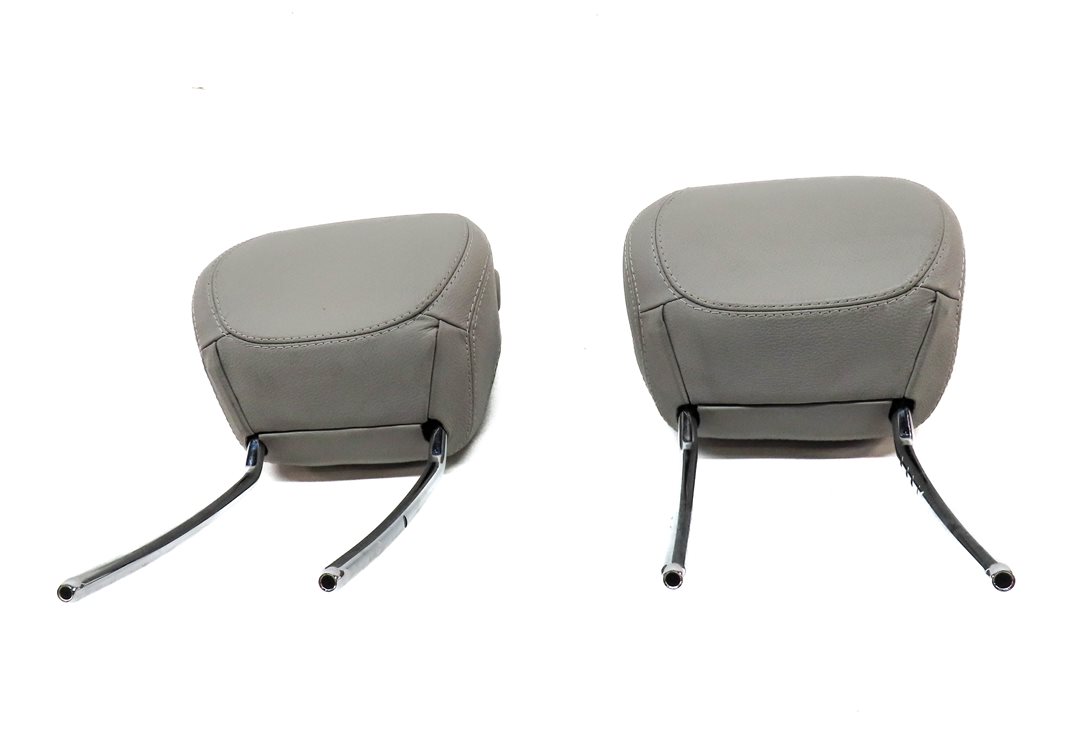 Thumbnail 2: 12-14 MERCEDES ML GL (X166 W166) FRONT LEFT & RIGHT SEAT HEADREST SET 2 (Gray)
