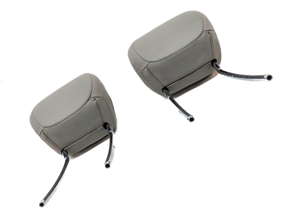 Thumbnail 3: 12-14 MERCEDES ML GL (X166 W166) FRONT LEFT & RIGHT SEAT HEADREST SET 2 (Gray)
