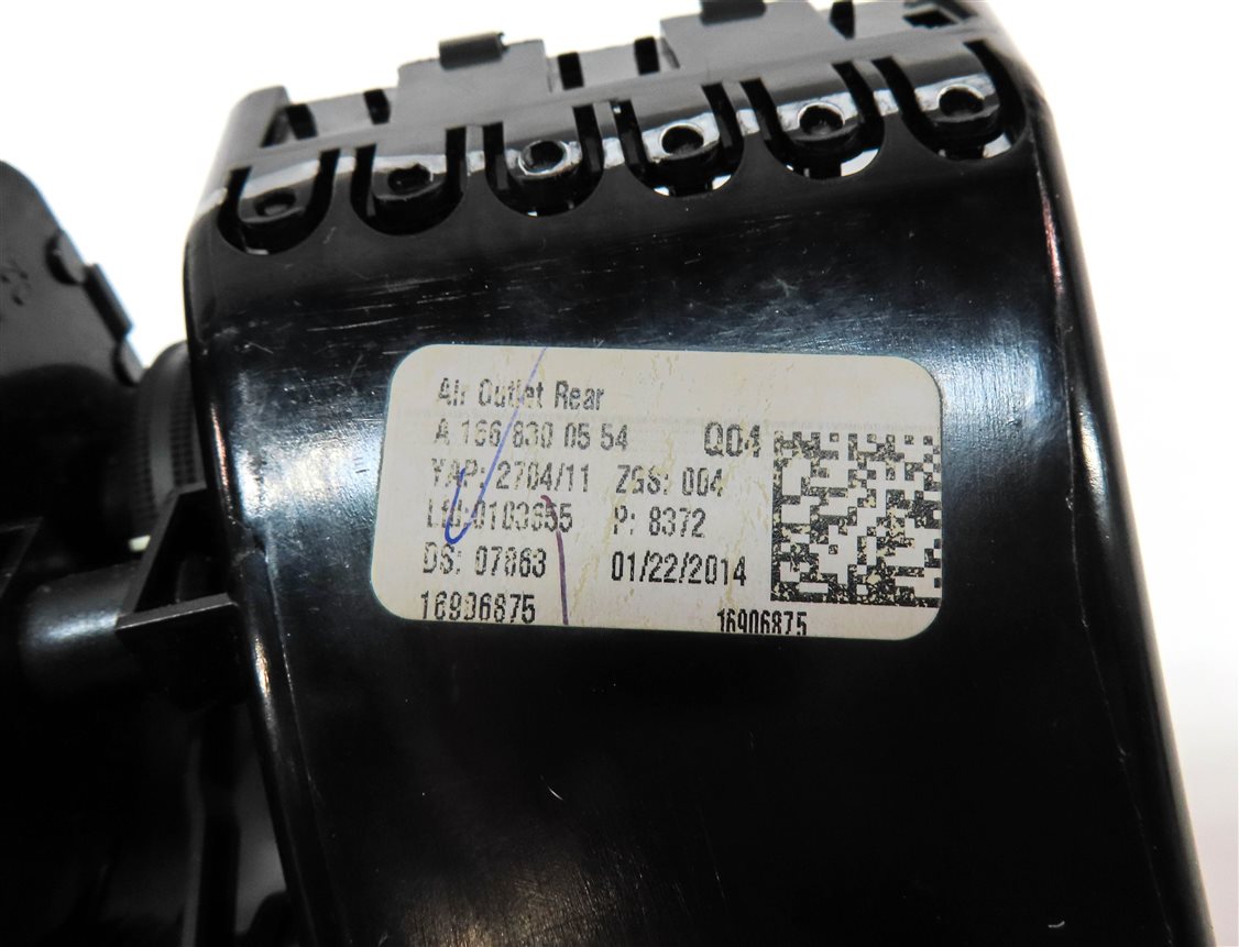 Thumbnail 6: 14 MERCEDES GL450 (X166) REAR CENTER CONSOLE HEAT AIR AC HVAC DUAL VENT (Black)