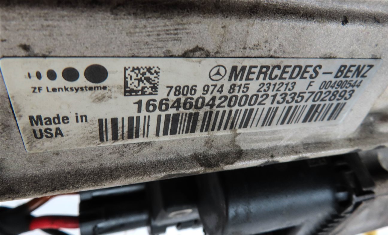 Thumbnail 6: 2013-2016 MERCEDES GL ML CLASS W166 X166) POWER STEERING GEAR RACK & PINION