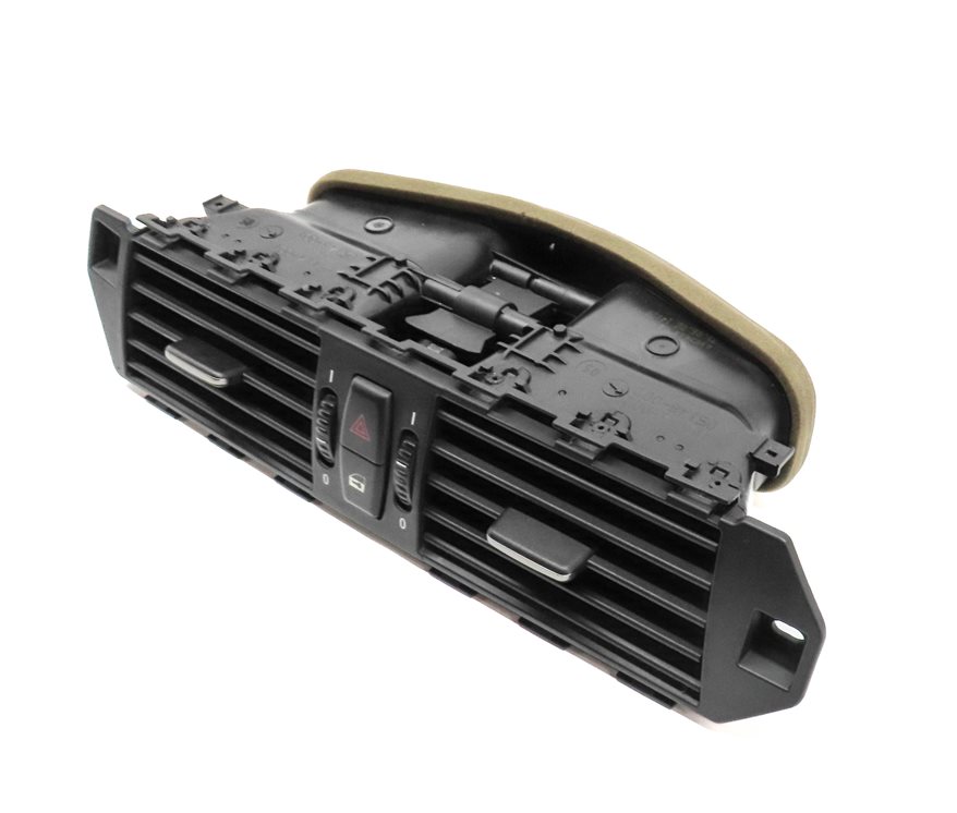 07 BMW 550I E60 CENTER DASH HEAT AIR AC DUAL VENT HAZARD CENTRAL LOCK (Black)