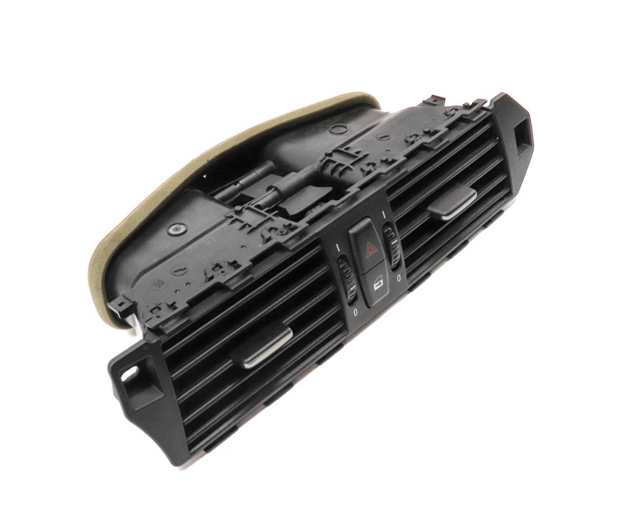 Thumbnail 3: 07 BMW 550I E60 CENTER DASH HEAT AIR AC DUAL VENT HAZARD CENTRAL LOCK (Black)