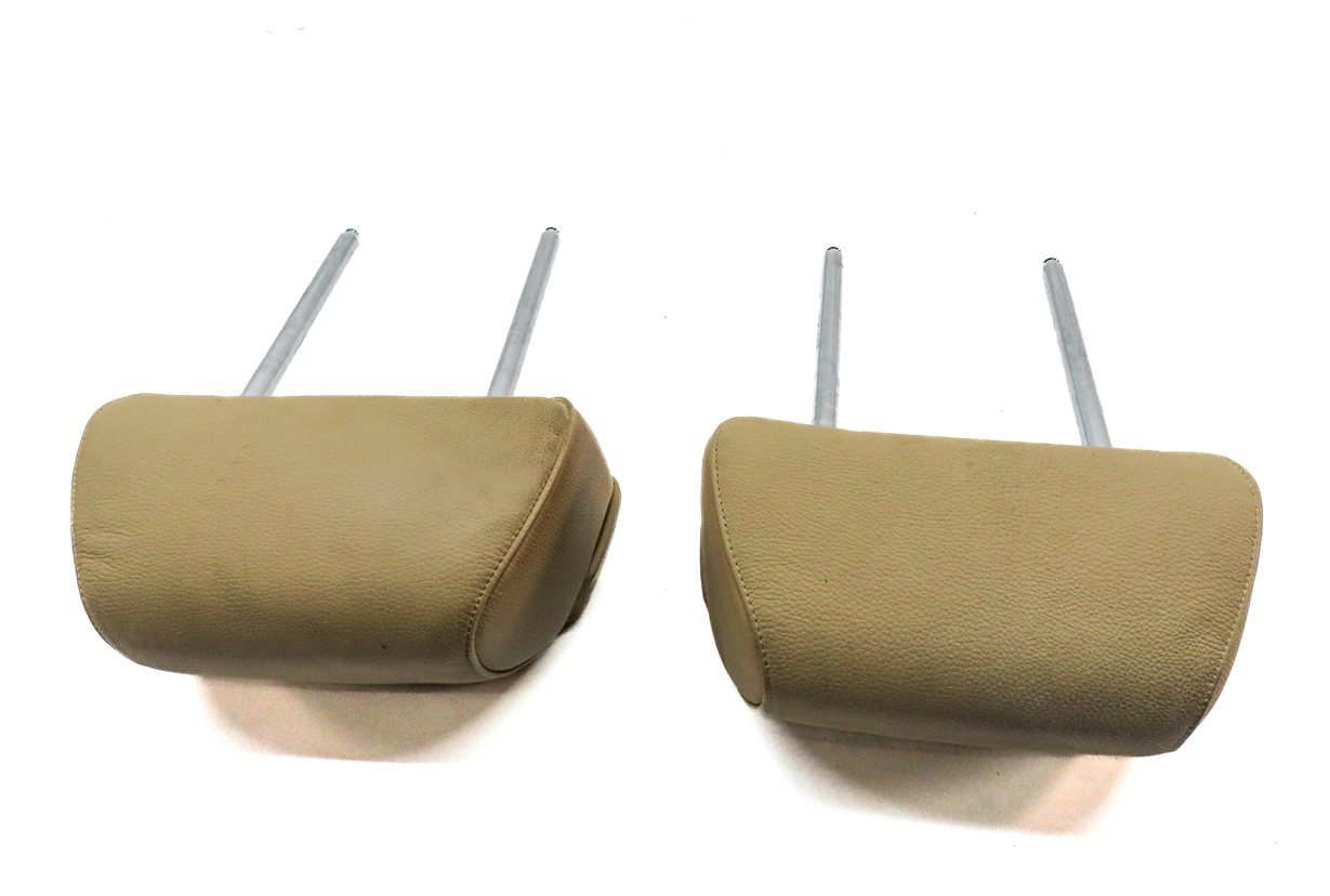 Thumbnail 5: 04-07 BMW 525i 530i 545i 550i M5 (E60 FRONT LEFT & RIGHT HEADREST SET/2 (Beige)