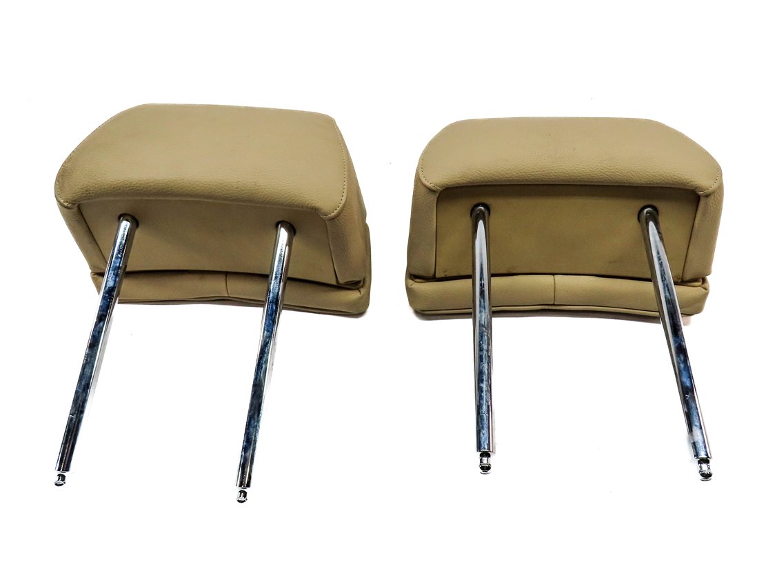 Thumbnail 6: 04-07 BMW 525i 530i 545i 550i M5 (E60 FRONT LEFT & RIGHT HEADREST SET/2 (Beige)