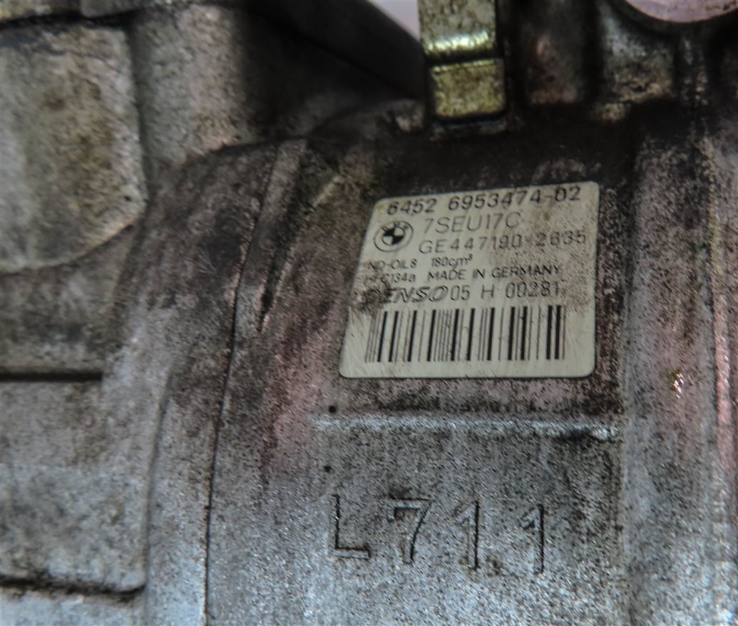 Thumbnail 7: 2004-2007 BMW 545i 550i 645i 650i (E60) V8 A/C AIR CONDITIONING COMPRESSOR PUMP