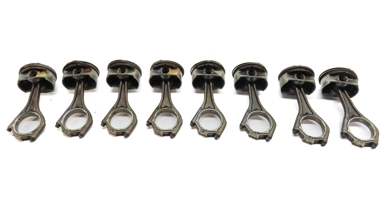 Thumbnail 5: 2004-2010 BMW 550i 650i 750i X5 (E60 E65 E66 E70) 4.8L V8 ENGINE PISTON SET (8)