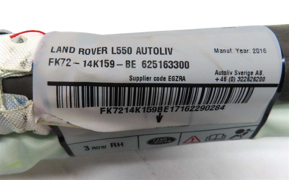 Thumbnail 5: 2015-2019 LAND ROVER DISCOVERY SPORT (L550) RIGHT SIDE CURTAIN AIRBAG AIR BAG