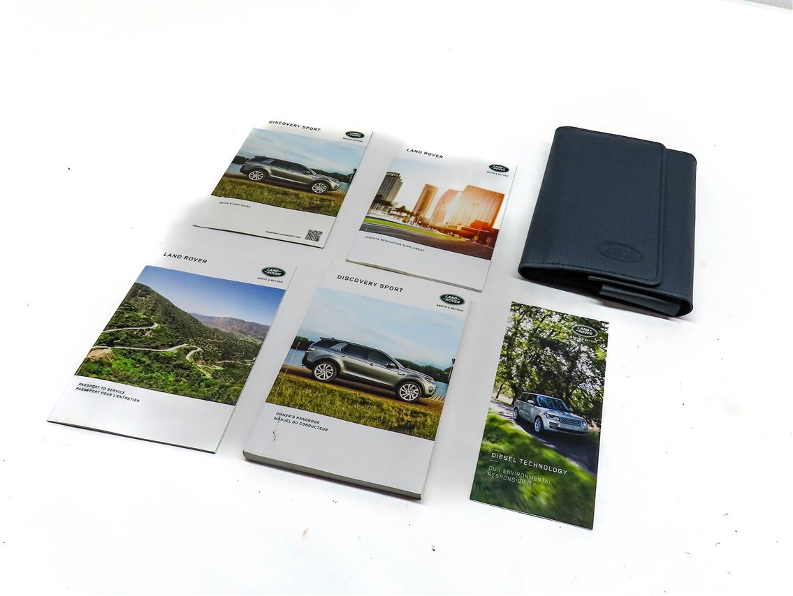 2017 LAND ROVER DISCOVERY SPORT (L550) OWNERS MANUAL BOOKLET SET 5 w/ CARRY CASE