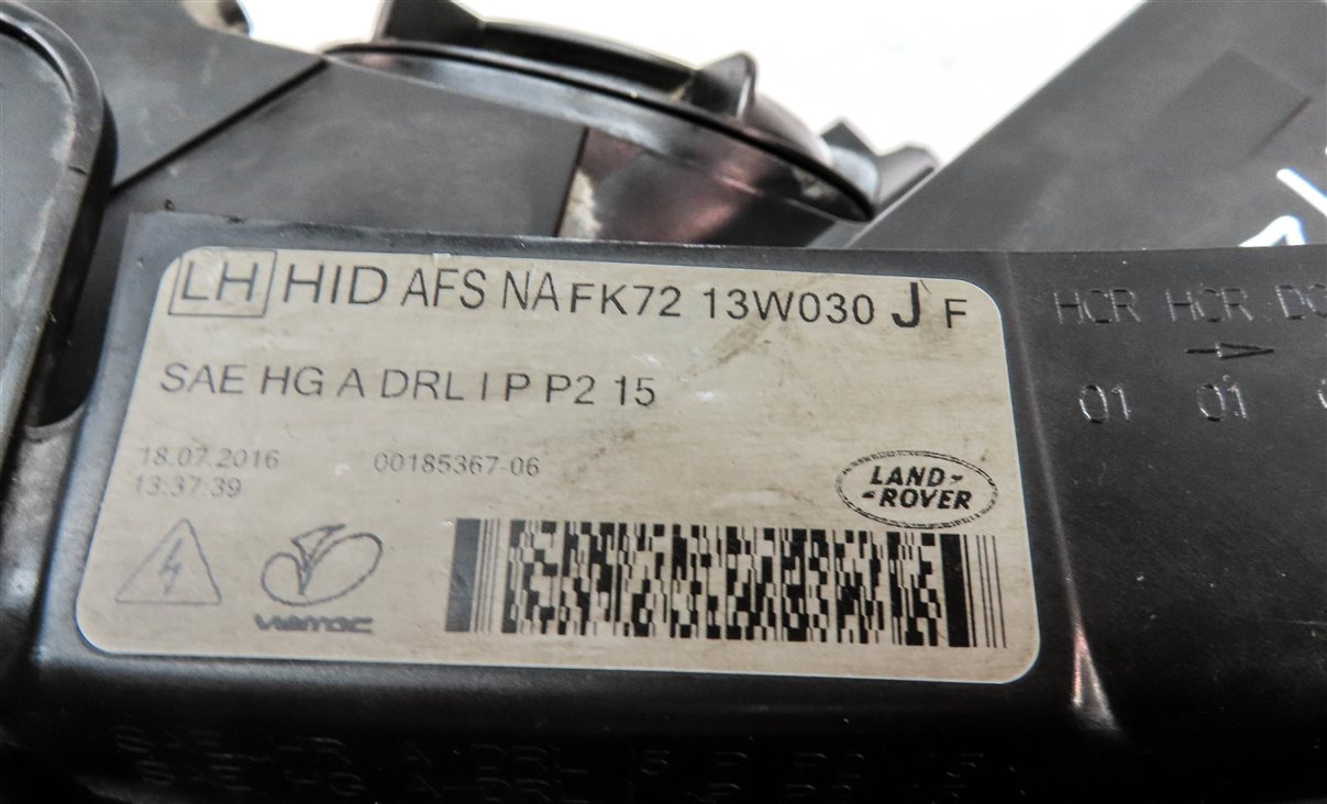 Thumbnail 8: 15-19 DISCOVERY SPORT (L550) LEFT AFS ADAPTIVE XENON HEADLIGHT HEAD LIGHT LAMP
