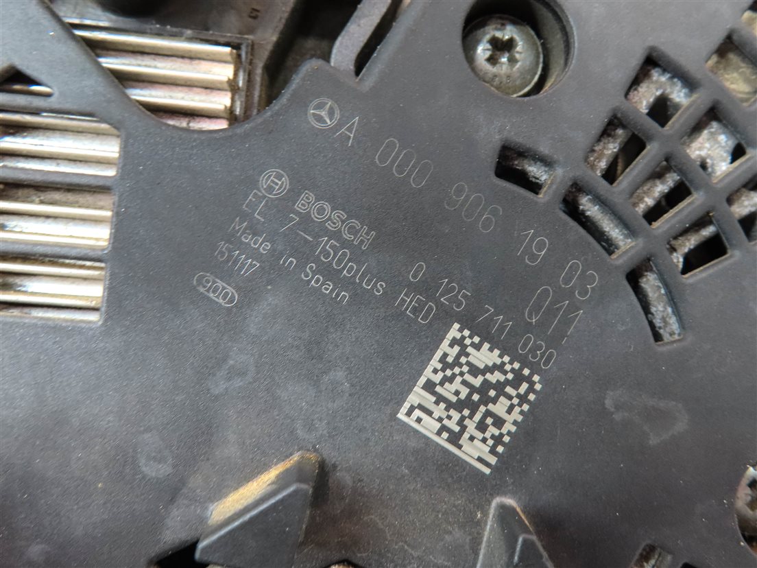 Thumbnail 7: 2013-2020 MERCEDES BENZ B250 CLA250 GLA250 (C117 W246 X156) 150 AMP ALTERNATOR