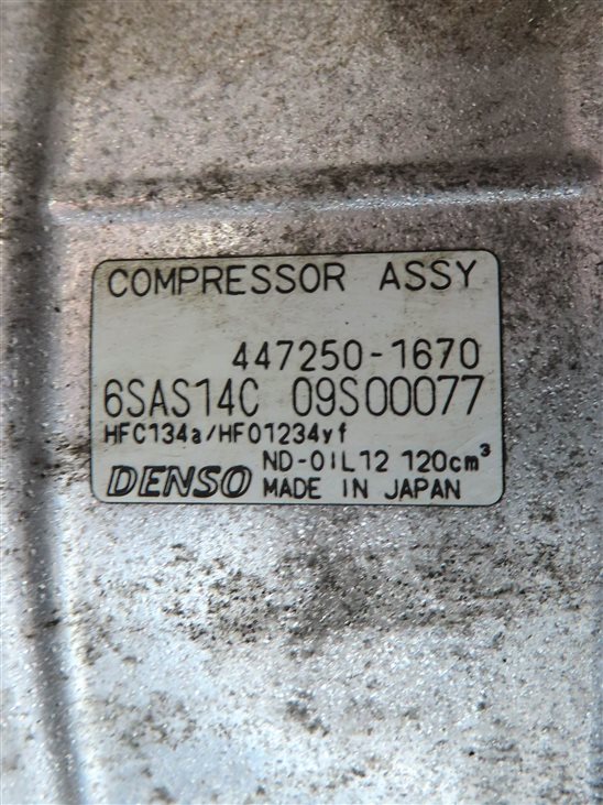 Thumbnail 7: 14-16 MERCEDES B250 CLA250 CLA45 (C117 W246) AC AIR CONDITIONING COMPRESSOR PUMP