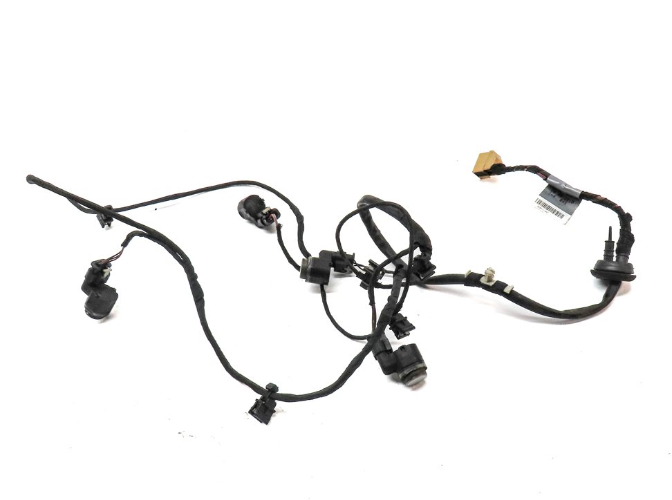 Thumbnail 2: 13 AUDI S4 B8 8K REAR PARK ASSIST PDC DISTANCE SENSOR SET/4 w/ HARNESS (Silver)