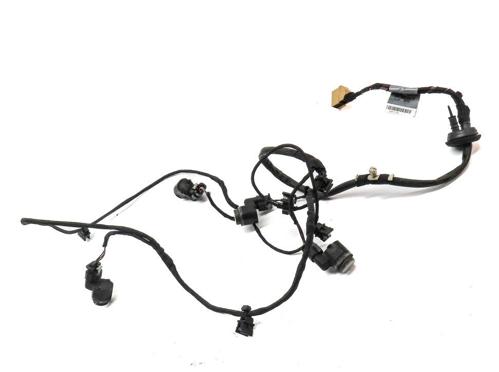 Thumbnail 3: 13 AUDI S4 B8 8K REAR PARK ASSIST PDC DISTANCE SENSOR SET/4 w/ HARNESS (Silver)