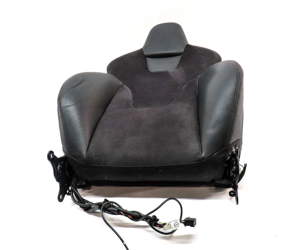 Thumbnail 2: 13 AUDI S4 B8 8K FRONT RIGHT PASSENGER UPPER SPORT MEMORY HEAT SEAT BACK (Black)