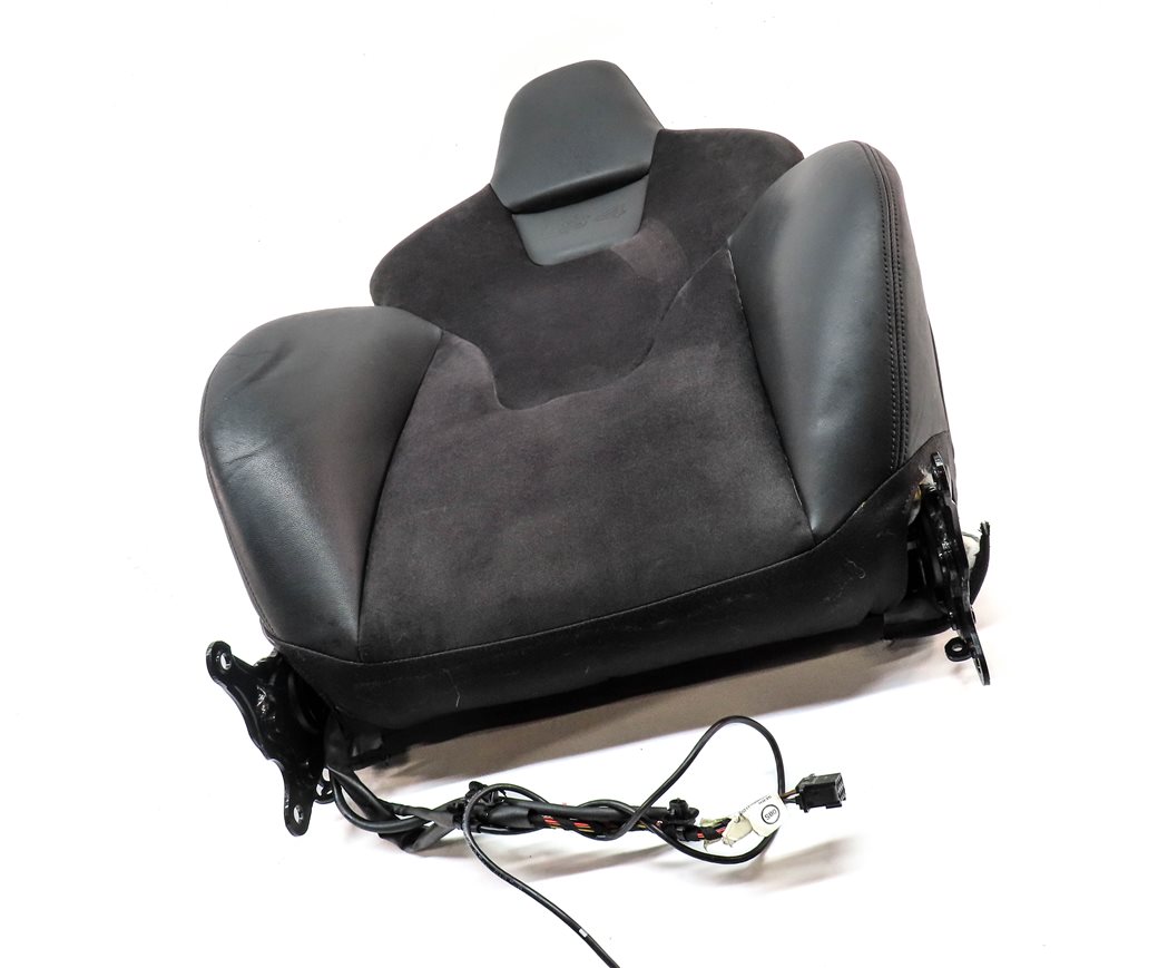 Thumbnail 3: 13 AUDI S4 B8 8K FRONT RIGHT PASSENGER UPPER SPORT MEMORY HEAT SEAT BACK (Black)