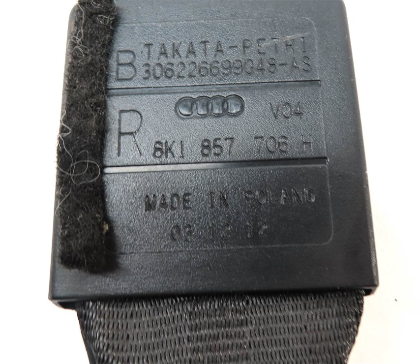 Thumbnail 5: 2009-2016 AUDI A4 S4 (B8 8K) RIGHT FRONT PASSENGER SEATBELT RETRACTOR (Black)