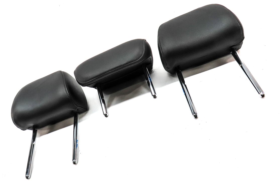 Thumbnail 3: 13-16 A4 S4 12-18 A6 S6 C7 B8 REAR LEFT RIGHT CENTER SEAT HEADREST SET/3 (Black)