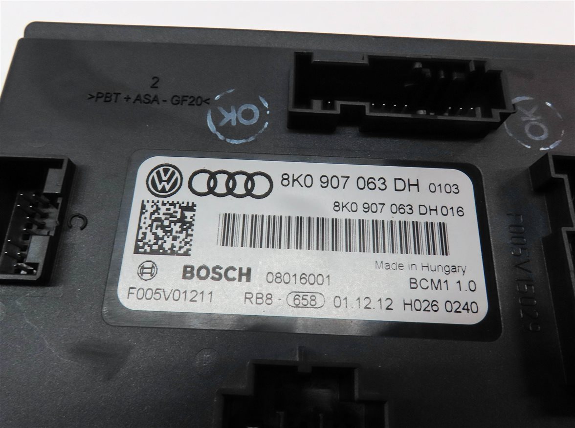 Thumbnail 13: 2013-2014 AUDI S4 (B8 8K) 3.0L CGXC ENGINE ECM BCM IMMOBILIZER MODULE KEY SET