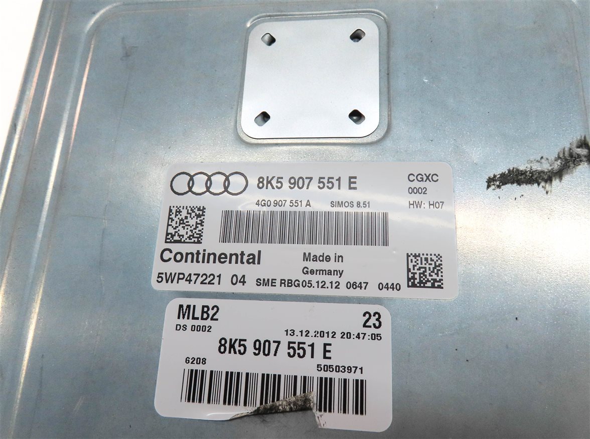 Thumbnail 15: 2013-2014 AUDI S4 (B8 8K) 3.0L CGXC ENGINE ECM BCM IMMOBILIZER MODULE KEY SET