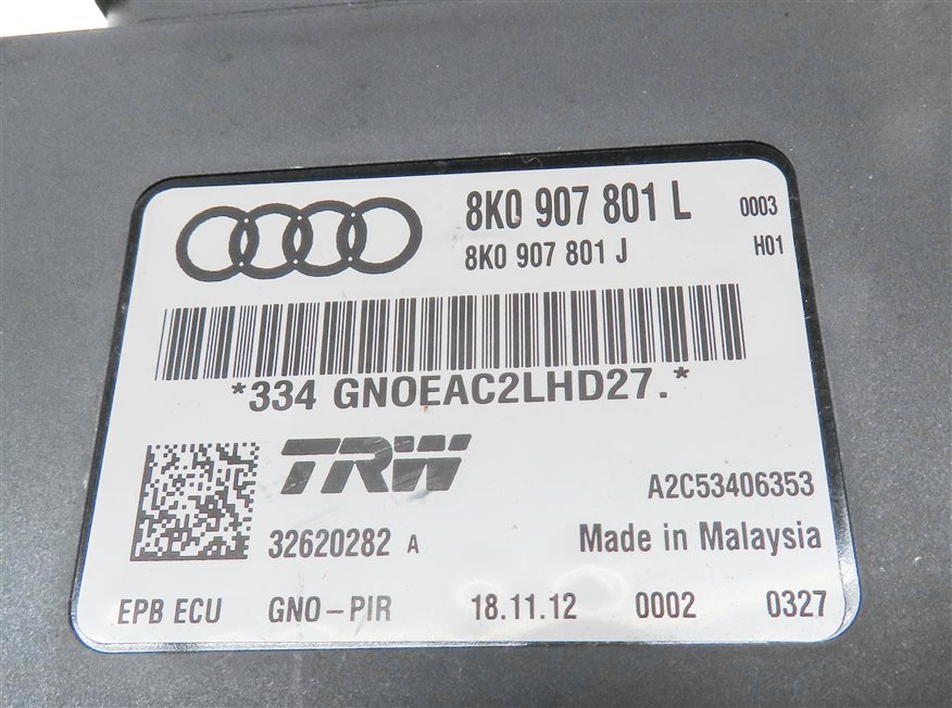 Thumbnail 5: 2013 AUDI S4 (B8 8K) EMERGENCY PARK PARKING BRAKE CONTROL MODULE