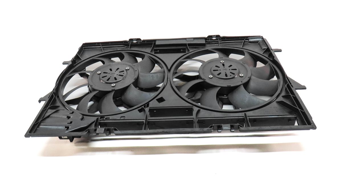 Thumbnail 2: 12-18 AUDI A6 A7 (C7) 3.0L SUPERCHARGED ENGINE RADIATOR COOLING FAN w/ SHROUD