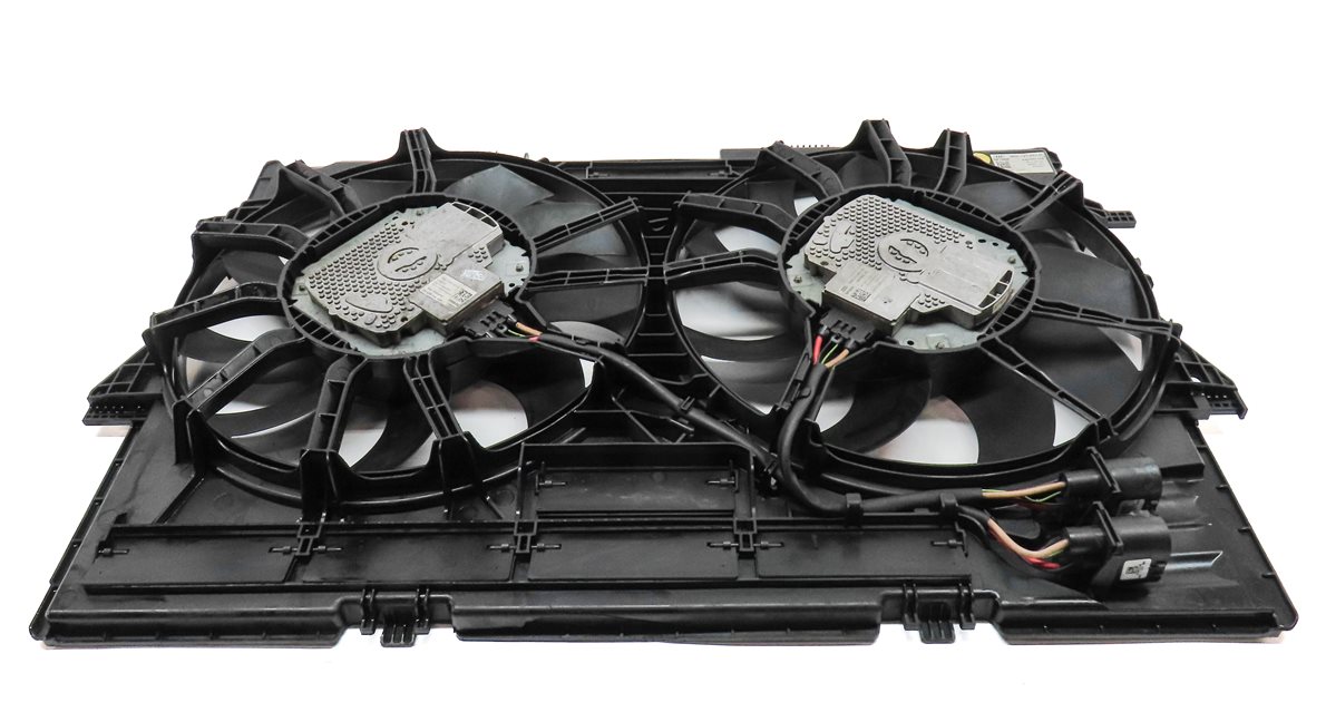Thumbnail 5: 12-18 AUDI A6 A7 (C7) 3.0L SUPERCHARGED ENGINE RADIATOR COOLING FAN w/ SHROUD