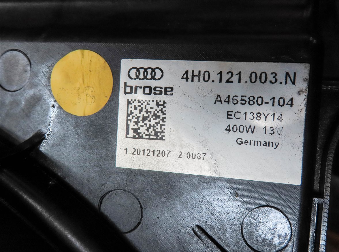 Thumbnail 9: 12-18 AUDI A6 A7 (C7) 3.0L SUPERCHARGED ENGINE RADIATOR COOLING FAN w/ SHROUD
