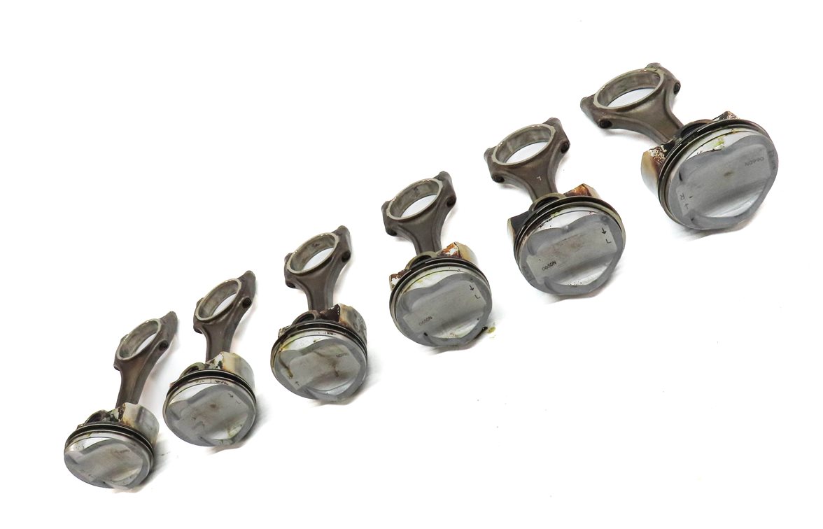 Thumbnail 4: 09-17 AUDI A6 A7 A8 Q5 Q7 S4 S6 Q5 TOUAREG 3.0L SUPERCHARGED ENGINE PISTON SET 6
