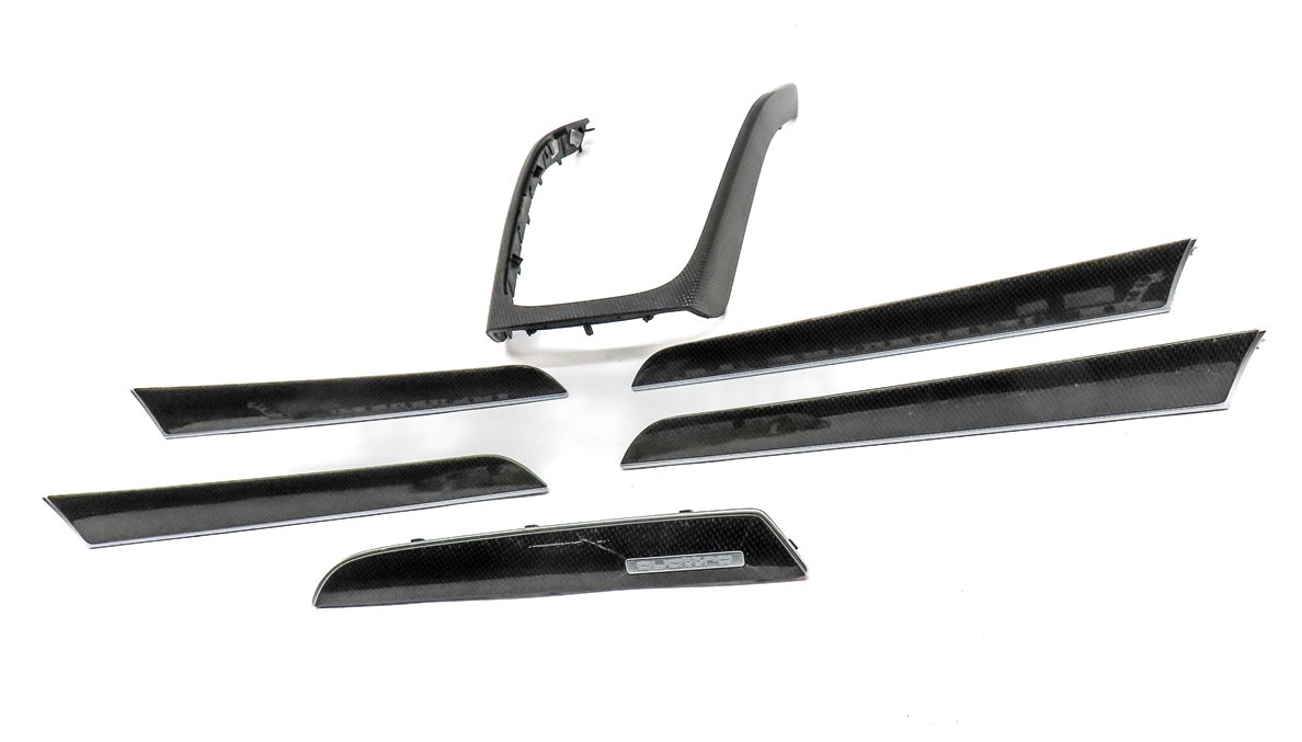 Thumbnail 2: 13 AUDI S4 (B8 8K) INTERIOR DOOR CENTER CONSOLE DASH TRIM SET (Carbon)