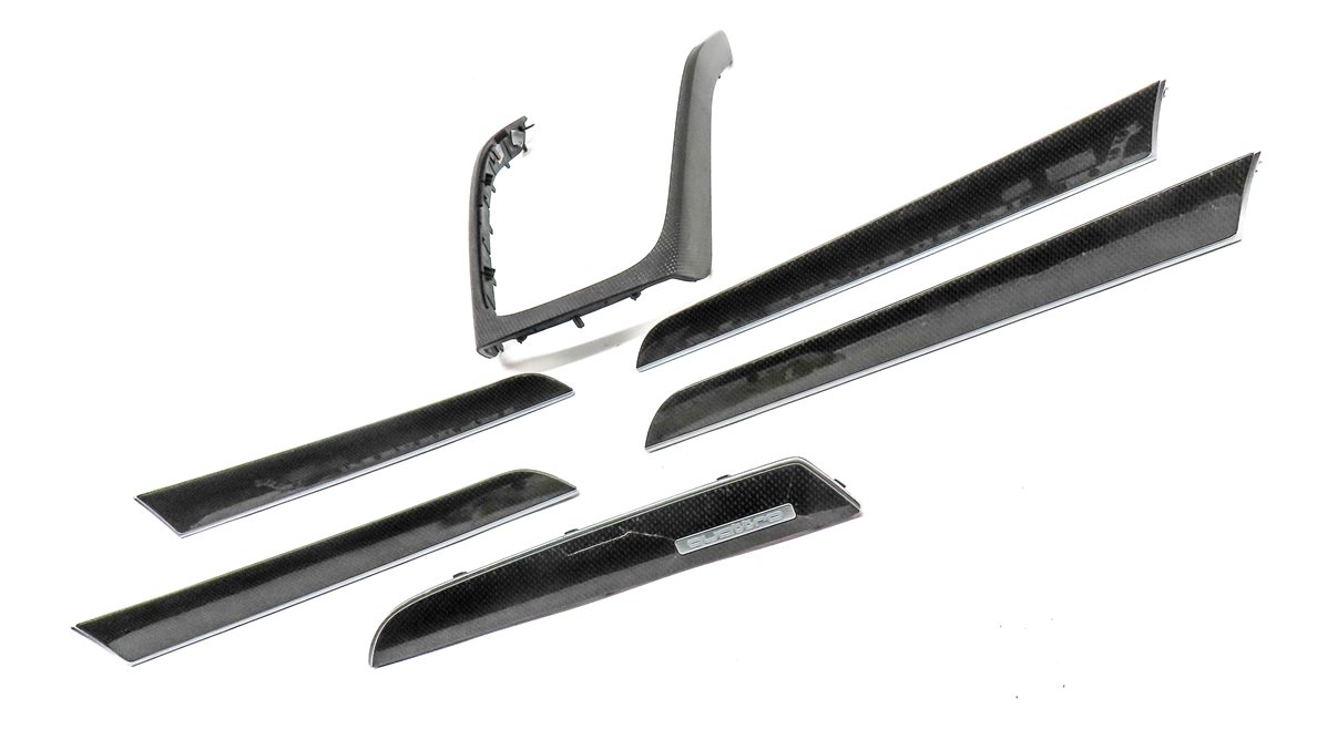 Thumbnail 3: 13 AUDI S4 (B8 8K) INTERIOR DOOR CENTER CONSOLE DASH TRIM SET (Carbon)
