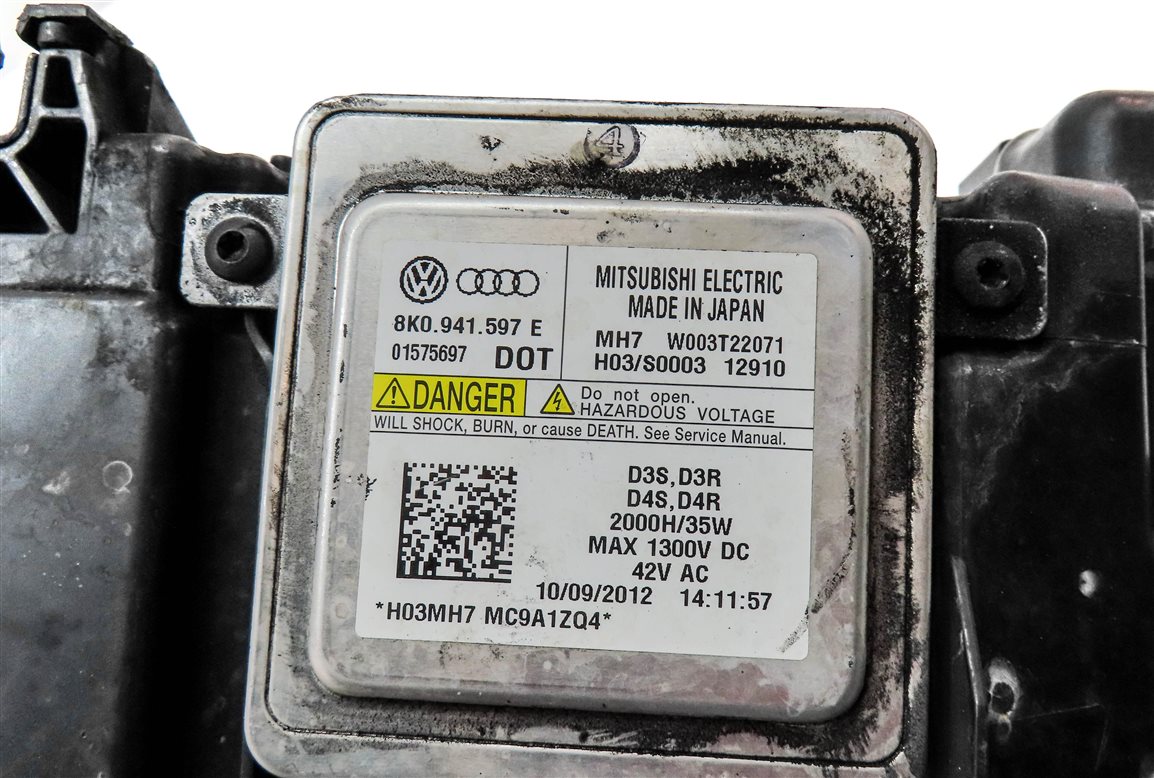 Thumbnail 7: 2013-2016 AUDI A4 S4 (B8 8K) RIGHT XENON HID HEADLIGHT LIGHT LAMP (NON AFS)