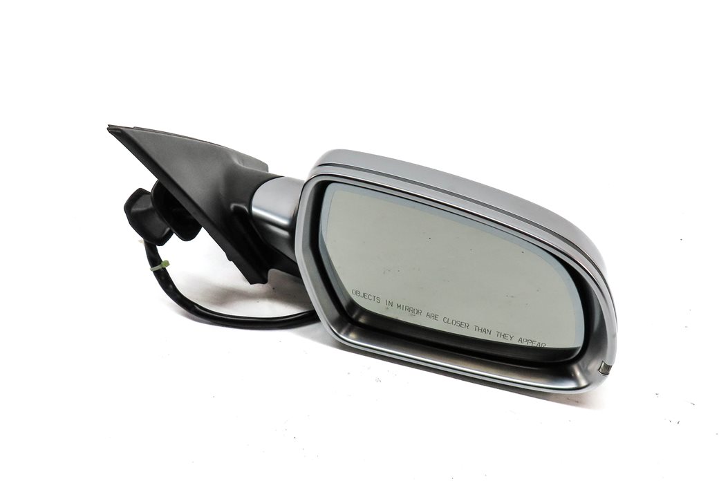 10-16 AUDI S4 (B8 8K) RIGHT MANUAL FOLD HEATED AUTODIM DOOR MIRROR (ALUMINUM)