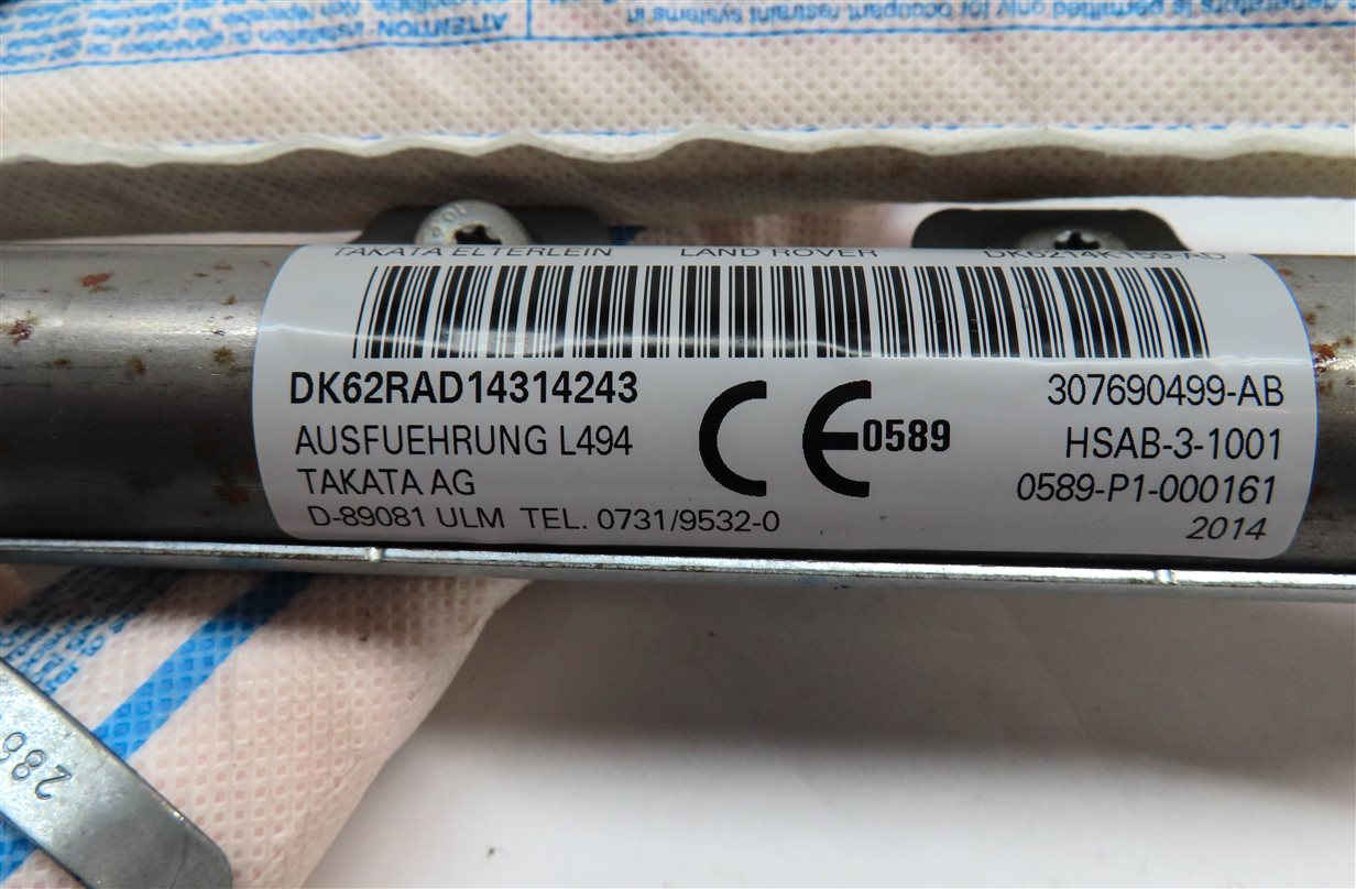 Thumbnail 5: 2014-2020 RANGE ROVER SPORT (L494) RIGHT PASSENGER SIDE CURTAIN AIRBAG AIR BAG