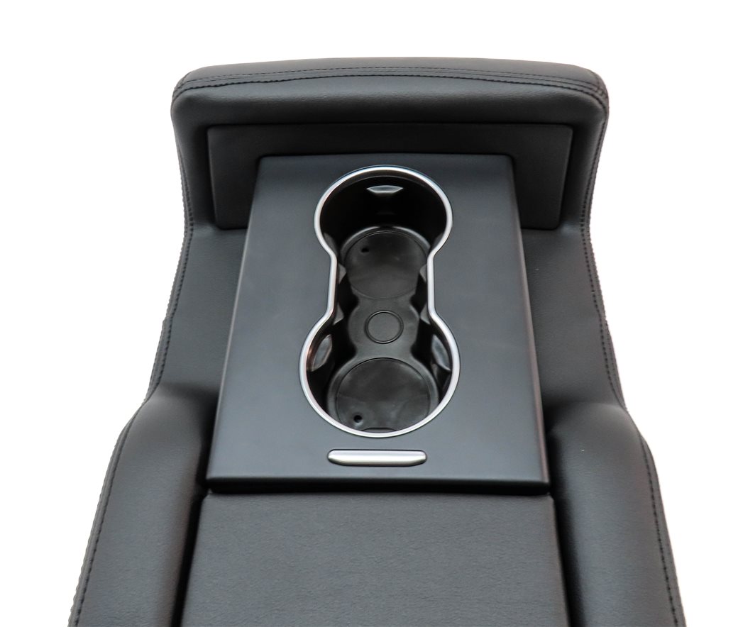 Thumbnail 6: 13-15 RANGE ROVER L405 REAR CENTER SEAT BACK CONSOLE CUPHOLDER ARMREST (Ebony)