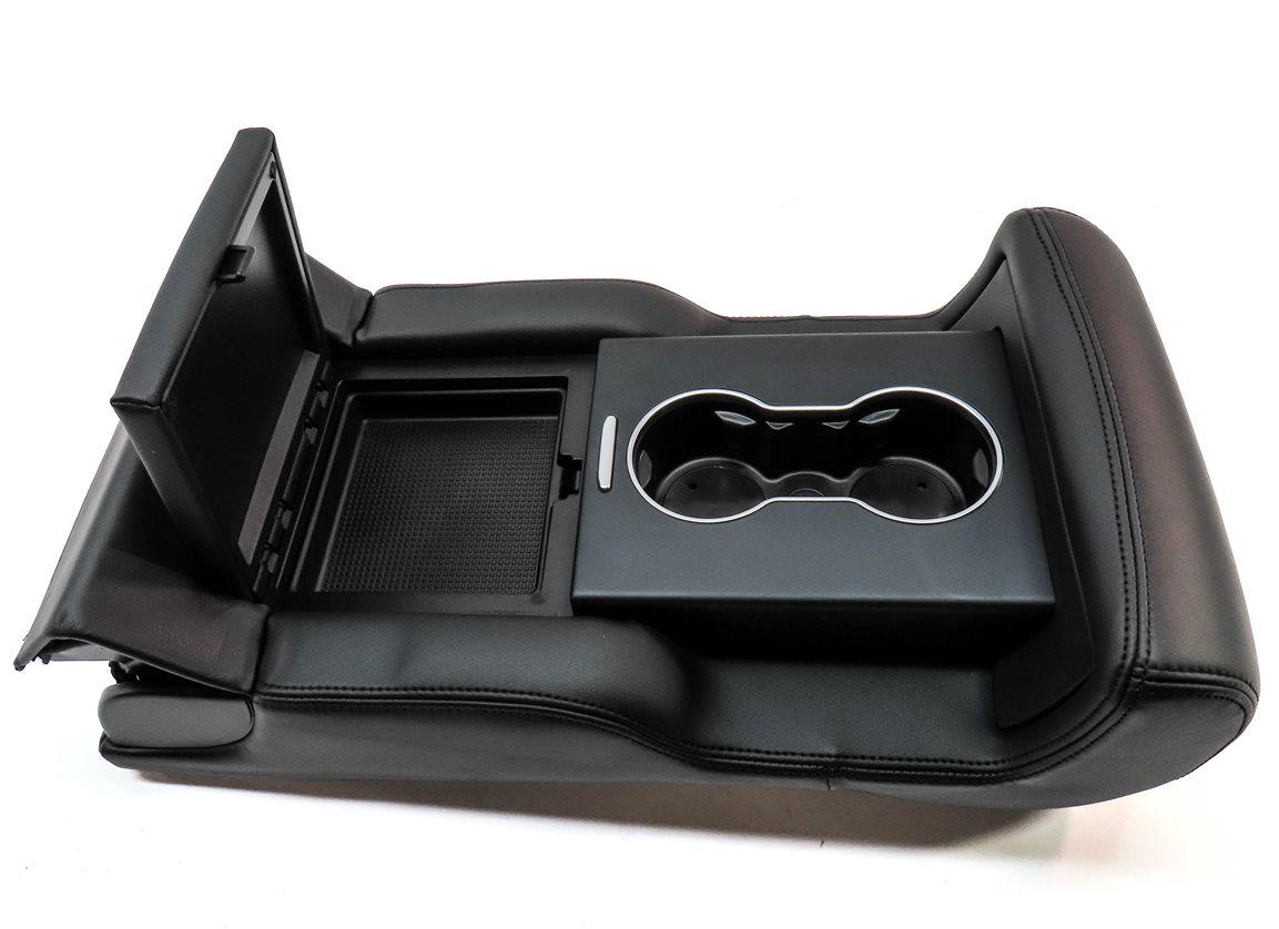 Thumbnail 7: 13-15 RANGE ROVER L405 REAR CENTER SEAT BACK CONSOLE CUPHOLDER ARMREST (Ebony)