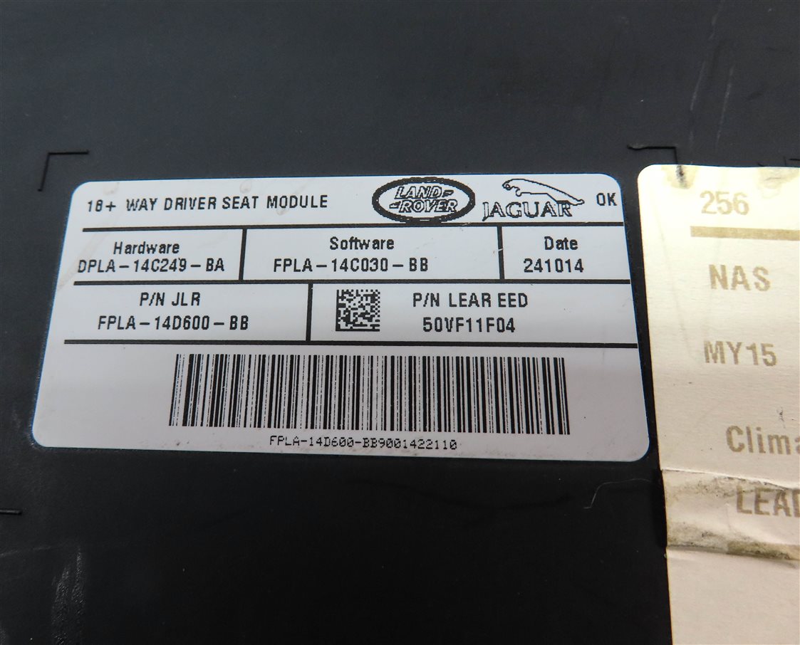 Thumbnail 4: 2015 RANGE ROVER SPORT (L494) FRONT LEFT DRIVER 16 WAY SEAT CONTROL MODULE