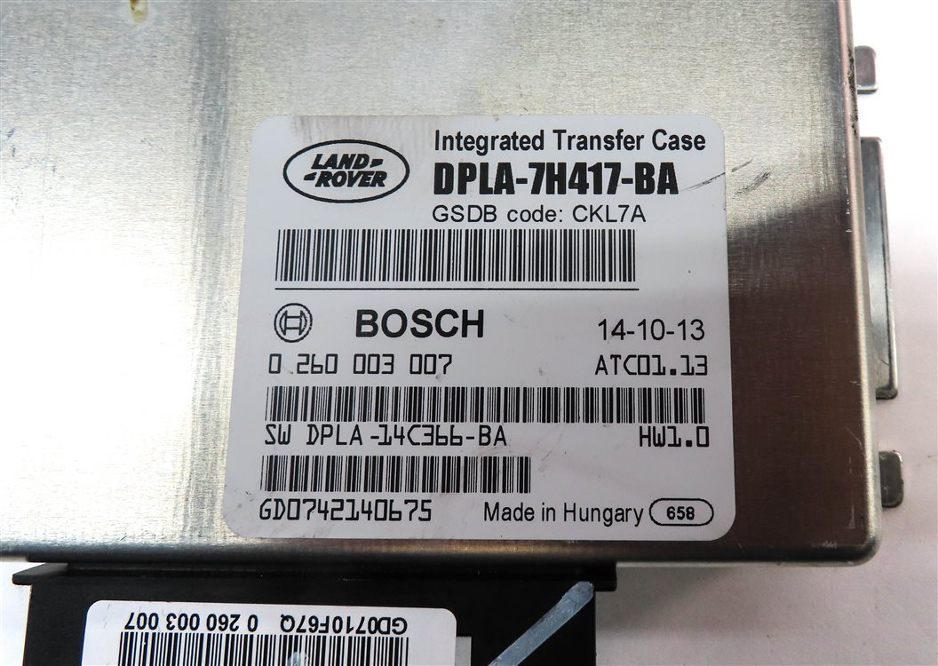 Thumbnail 4: 2015 RANGE ROVER SPORT (L494) TRANSFER CASE CONTROL MODULE COMPUTER