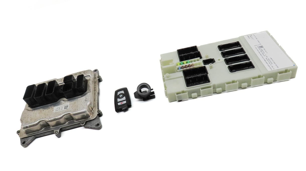 Thumbnail 3: 13-18 BMW 328i 428i 528i X3 X4 (F30 F32) 2.0L N26 ENGINE DME BCM MODULE KEY SET