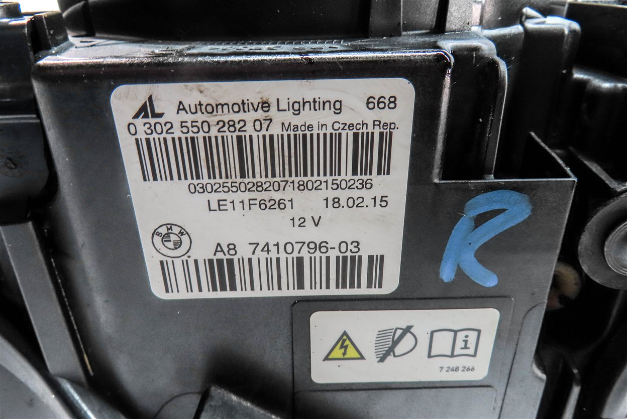 Thumbnail 8: 14-17 BMW 4-SERIES M3 (F30 F32) RIGHT XENON HID ADAPTIVE HEADLIGHT LIGHT LAMP