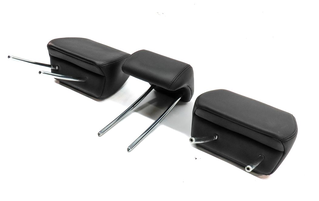 12-15 RANGE ROVER EVOQUE L538 REAR LEFT RIGHT CENTER SEAT HEADREST SET 3 (BLACK)
